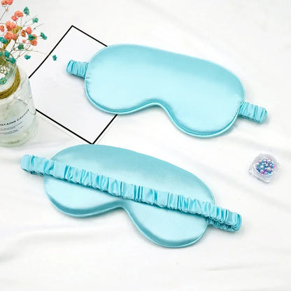 Silk Sleep Eye Mask for Women | Travel Blindfold with Light Blocking