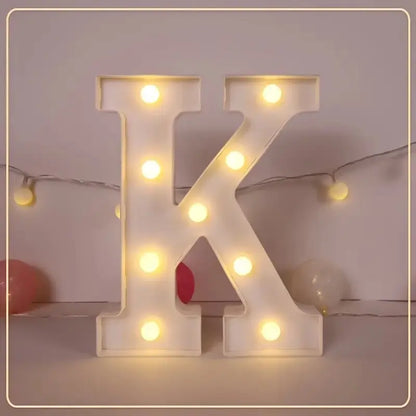 21.8cm White LED Letter&Number Night Lights,Battery Powered Decoration Lights,Wall Lights For Wedding,Birthday,Party,Christmas