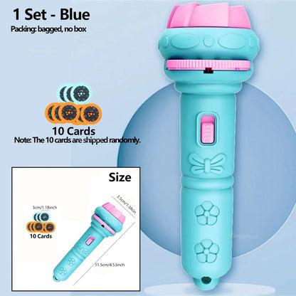 Cartoon Projection Flashlight | 80 Patterns Creative Children Toy Projector