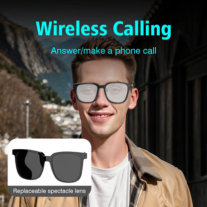 Wireless Smart Glasses with Bluetooth Music & Calling for Android iOS Tech