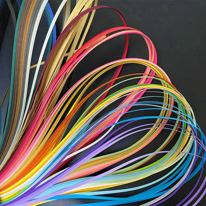 36 Colors Paper Strips Set | Rainbow Craft Paper for DIY Art Projects