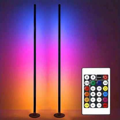 Smart RGB LED Floor Lamp App Control Music Sync Corner Light with Timer
