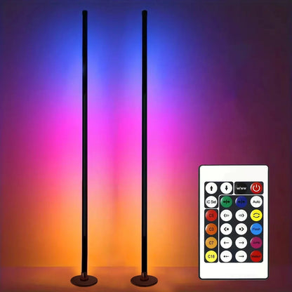 Smart RGB LED Floor Lamp App Control Music Sync Corner Light with Timer