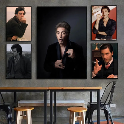 Al Pacino Affiches HD Affiches Maison Chambre Bar Café Décor Art Peinture Murale Photo