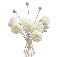 10PCS Artificial Flower Rattled Reed Fragrance Diffuser Sticks | Home Aroma Refills