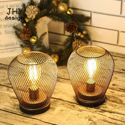 2 Pack Cordless LED Lantern Table Lamps Battery Powered Wireless Indoor Outdoor