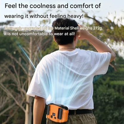 Active Breeze | Portable Waist Fan with Dual Air Outlets | Hands-Free Cooling Solution for Outdoor Activities