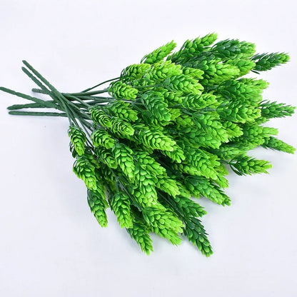 Planta artificial pequeña, helecho de Boston, hierba verde, decoración del hogar, hojas falsas, follaje, decoración de jardín, fiesta, bodas