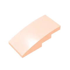 Slope, Curved 4 x 2 Building Block (Gobricks GDS-660) | Compatible with Lego 93606 Parts for DIY