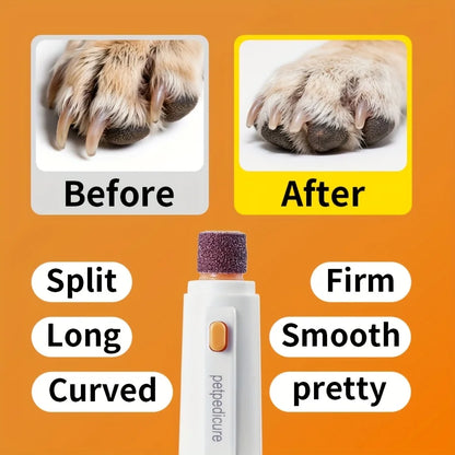 Quiet Pet Nail Grinder | Electric Dog and Cat Claw Trimmer