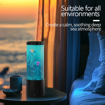Jellyfish Lamp Ocean Night Light LED Aquarium Mood Light for Bedroom Home Decor