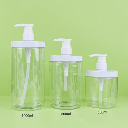 Refillable Pump Dispenser Bottle | Wide Mouth Travel Size for Soap, Shampoo, and Lotion