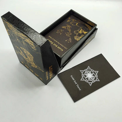 Nouveau Tarot Rider Waite en plastique, dorure à chaud, cartes de divination exquises pour jeu de société, pour collection.