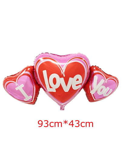 Love Heart Bear Balloon with Stand | Valentine's Day Decor
