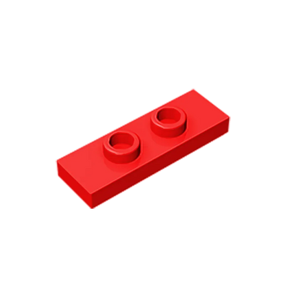 Gobricks GDS-1504 Plate, Modified 1 x 3 with 2 Studs (Double Jumper) | Compatible Building Block Piece