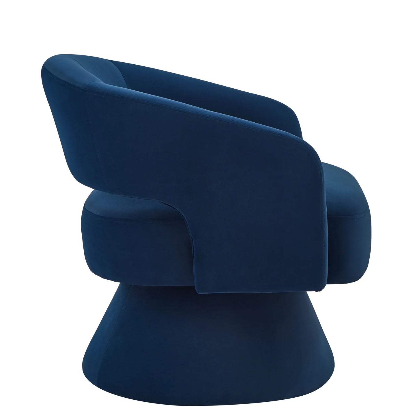 360° Comfort Swivel Upholstered Velvet Round Accent Armchair