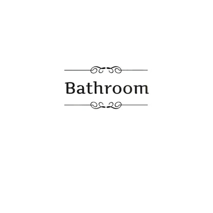 French Bathroom Toilet Sign Vinyl Sticker Decal | WC Entrance Sign Door Decal for France Home