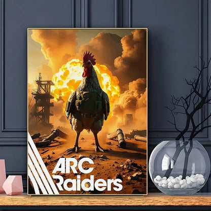 A-Arc R-Raiders Affiche de Jeu Art HD Adhésif Mural Imperméable Décoration Maison Salon Bar