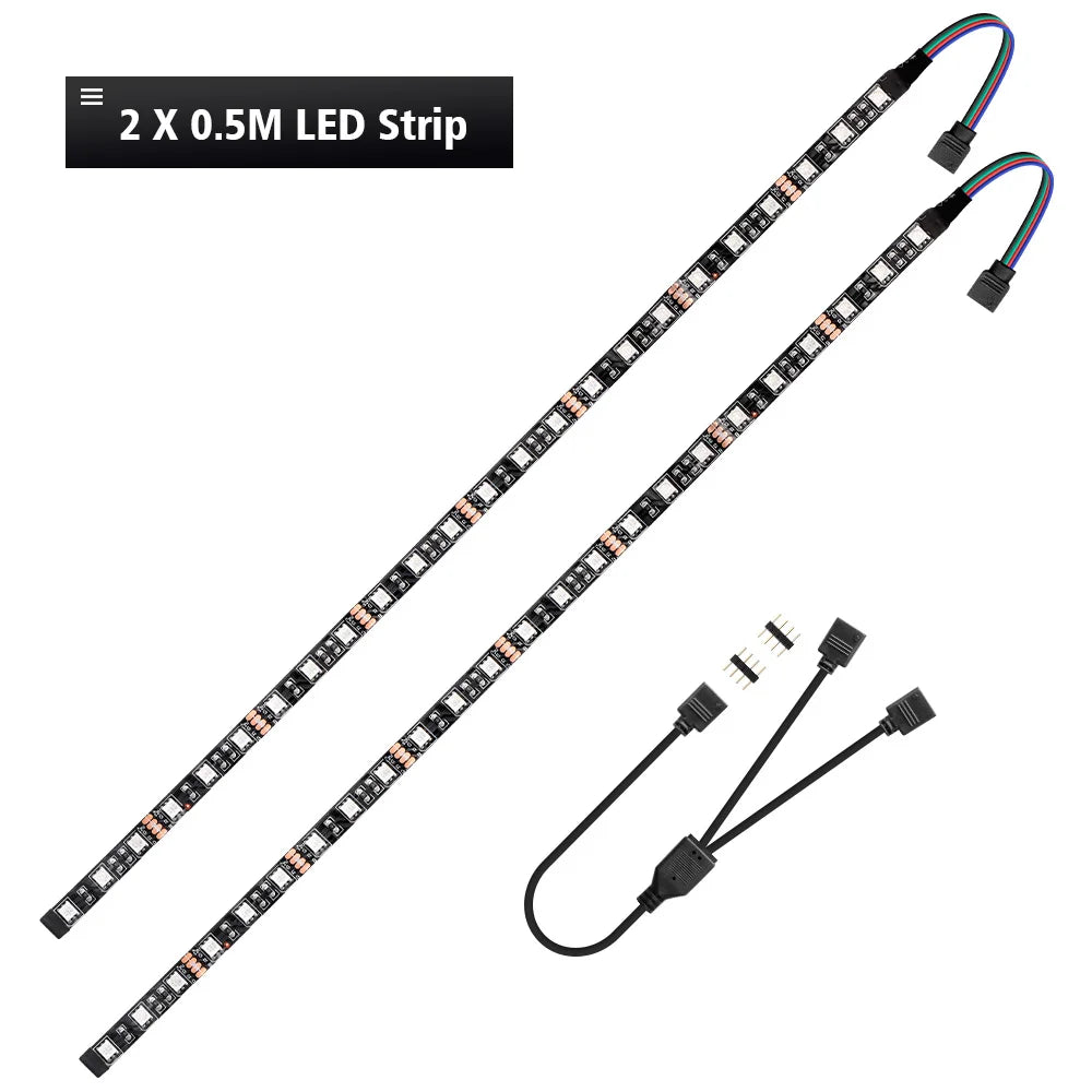 RGB Gaming LED Strip Light 1 to 2/3 Splitter Kit | For 12V Aura Sync Motherboard