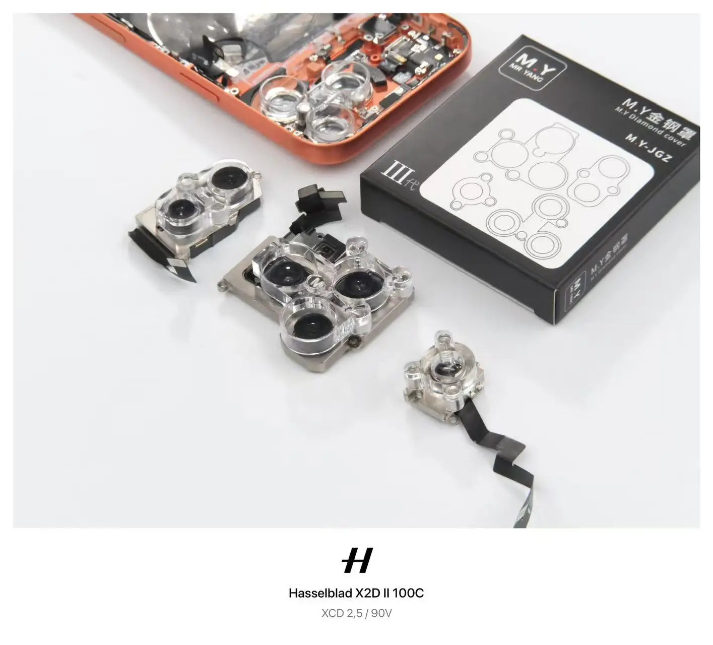 YCS Magnetic Camera Lens Cover | iPhone 16 15 14 13 Repair Protection