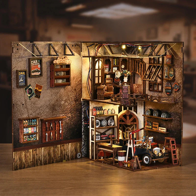 Kit de Bricolage « Maître Mécanicien » - Modèle Miniature Détaillé avec Éléments Mécaniques, Pièce de Collection Faite Main pour Exposition