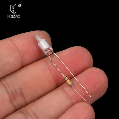 Neon Indicator Light Bulbs with Resistor | 220V Red Blue Green 4x10mm 5x13mm