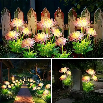 Outdoor Solar Garden Lights Flower Yard Lawn Courtyard Decoration Waterproof LED