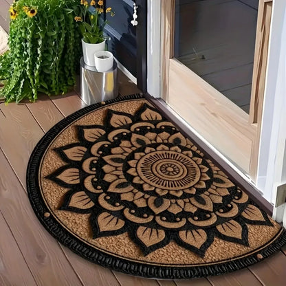 Tapis de sol VIKAMA de style américain à motif floral, antidérapant et anti-salissure, tapis de décoration intérieure pour l'entrée, la salle de bain et la cuisine