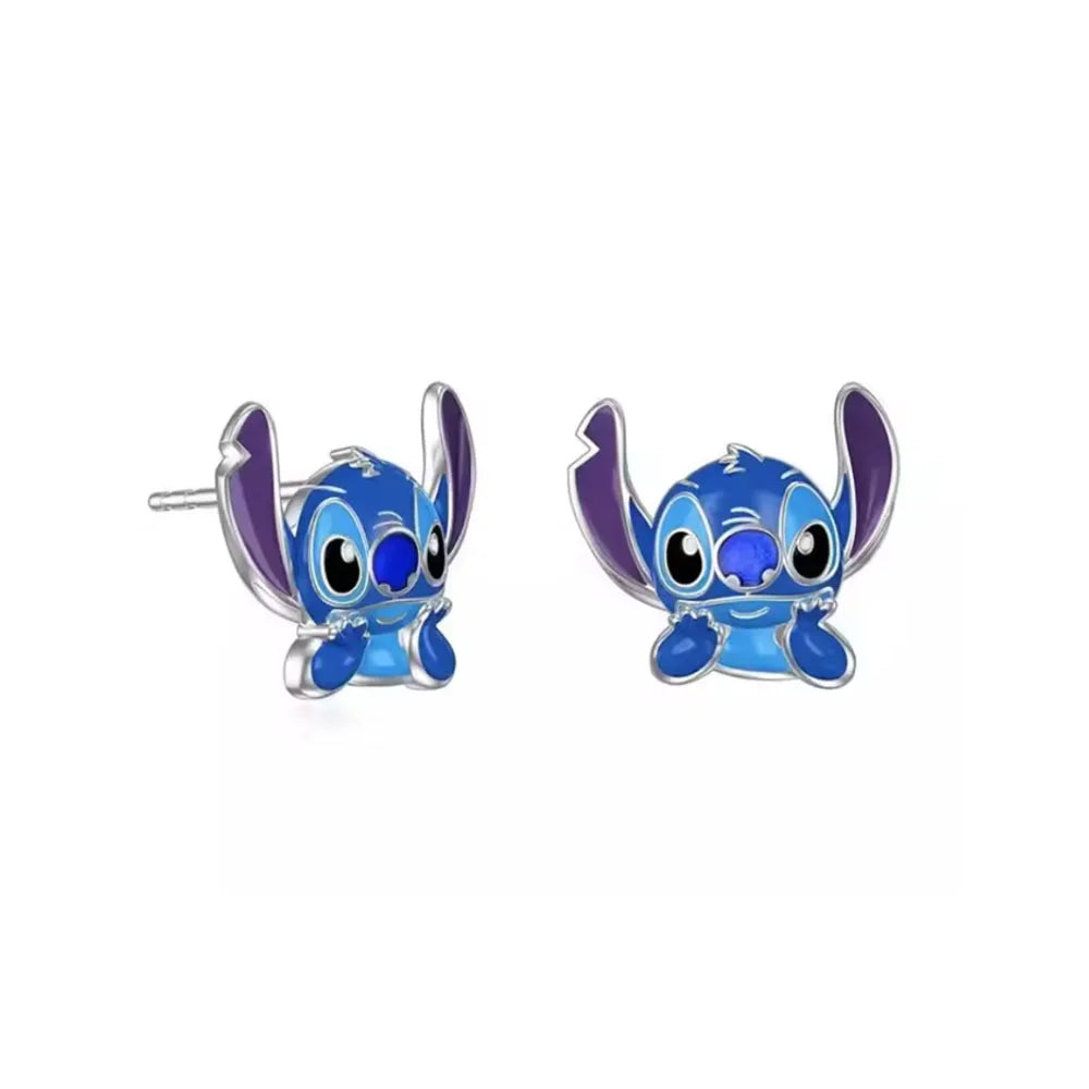 925 Silver Cartoon Duck and Teddy Bear Earrings | Cute Animal Stud Earrings for Women