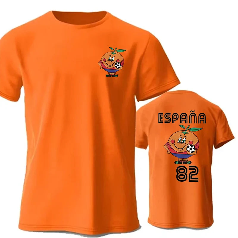 Naranjito Spain 82 Mascot T-Shirt | Retro Soccer Graphic Tee