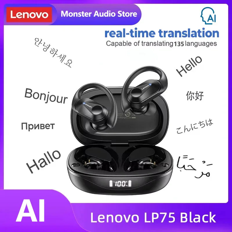 Lenovo Bluetooth V5.3 Wireless Headphones