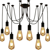 Spider Chandelier 8 Head E27 Pendant Light Vintage Industrial Ceiling Lamp