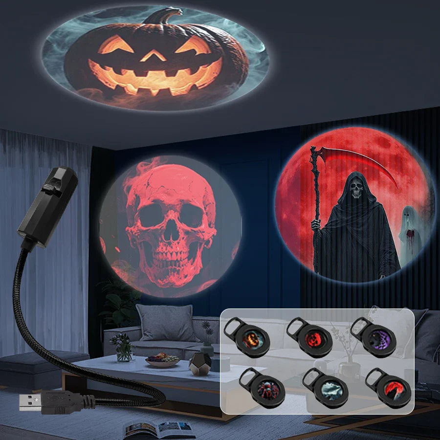 USB Plug Projection Lamp Theme Replacement Lamp Strip | Planet Halloween Christmas Indoor Ceiling Decoration