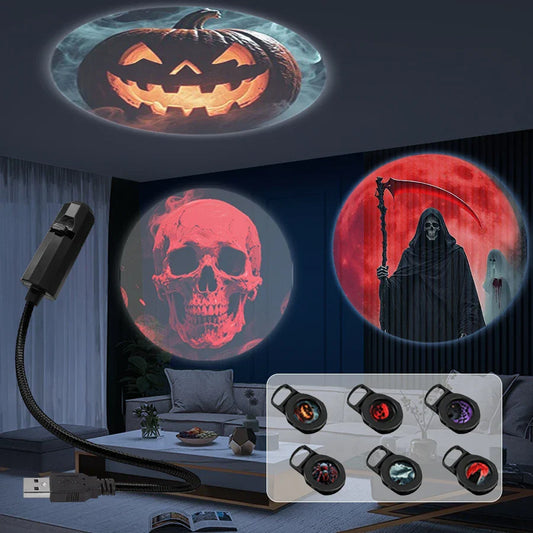 USB Plug Projection Lamp Theme Replacement Lamp Strip | Planet Halloween Christmas Indoor Ceiling Decoration