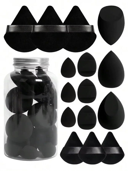 12pcs/15pcs Makeup Sponge Set | Super Soft Foundation Blender & Powder Puffs