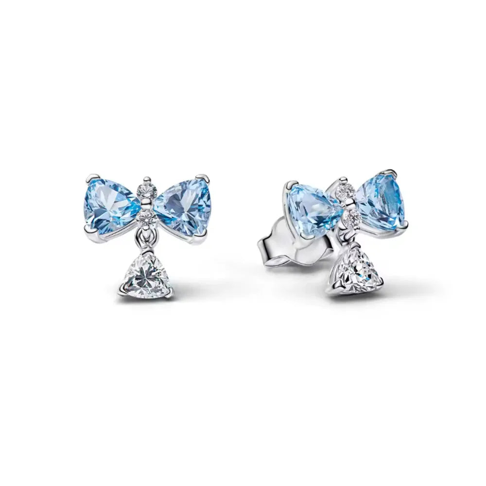 2026 New 925 Silver Elephant Cherry Blossom Butterfly Heart Earrings | Fine Jewelry for Women