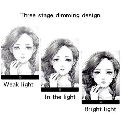 A5 LED Drawing Copy Pad Dimmable Light Board Adjustable Art Tablet Educational Toy