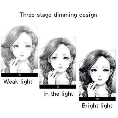 A5 LED Drawing Copy Pad Dimmable Light Board Adjustable Art Tablet Educational Toy