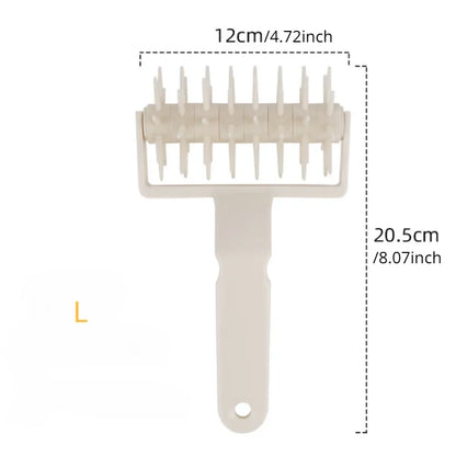 Pizza Dough Docker Roller | 3-Size Plastic Pastry Perforator for Even Baking