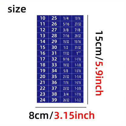60pcs Mechanical Drive Socket Label Stickers | Quick and Easy Reminder Toolbox Decals