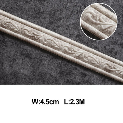 3D Decorative Foam Wall Trim | Self-Adhesive Skirting Border Strip