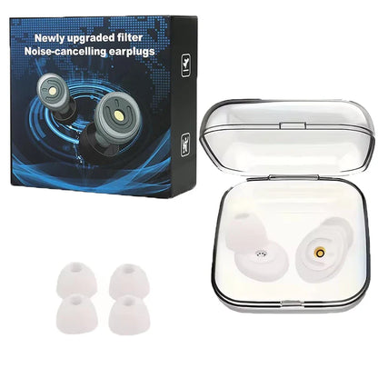 Ear Plugs for Sleeping Noise Cancelling | 40dB Noise Reduction Silicone Earplugs with 8 Ear Tips