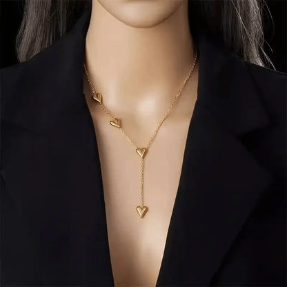 Teardrop Necklace Waterdrop Pendant | Minimalist Stainless Steel Jewelry for Women