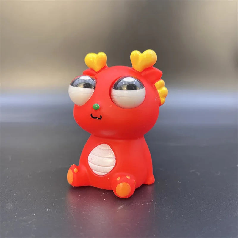 Squeeze-Activated Pop-Up Dragon Toy | Sensory Decompression Stress Relief