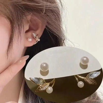 Korean Fashion Seven Star Zircon Earrings | Luxury Crystal Stars Stud Earrings