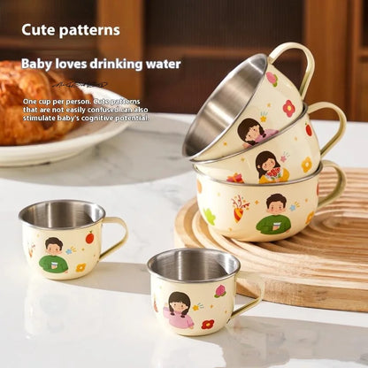 Kids Stainless Steel Cup | Anti-Scalding Mini Mug for Toddlers