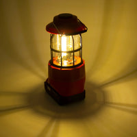 Portable LED Work Light 18V Battery Powered Camping Emergency Lantern Lamp