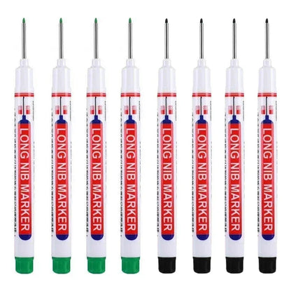 20mm Deep Hole Long Nib Markers Set | Multi-Purpose Perforating Pen for Metal, Wood, and Glass