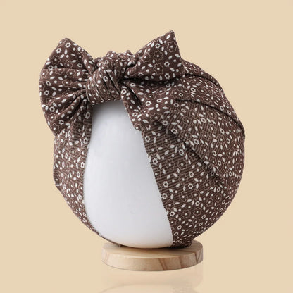 Baby Turban Hats with Prints | Soft Knit Newborn Caps
