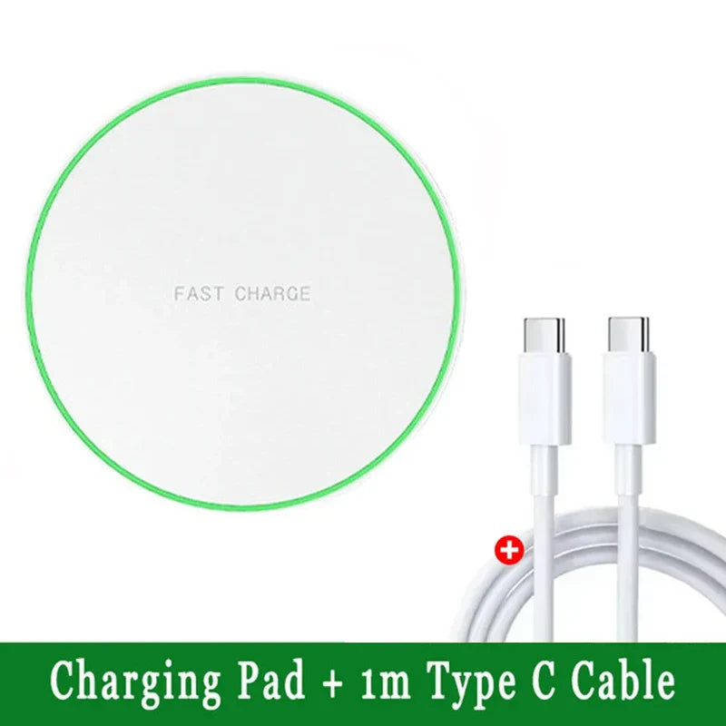 Wireless Charger Pad Stand | Fast 30W Qi Charger for iPhone Samsung Xiaomi